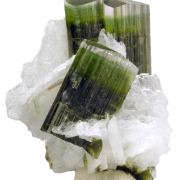 Tourmaline, albite
