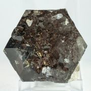 Quartz (doubly terminated variety smoky quartz) with Quartz