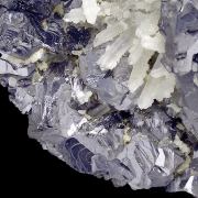 Galena - spinel law twin, quartz