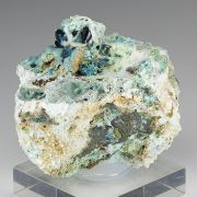Veszelyite with Hemimorphite