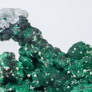 Malachite with Calcite and Cerussite