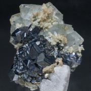 Calcite with Sphalerite, Fluorite and Quartz