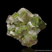 Calcite with Duftite & Hematite phantoms