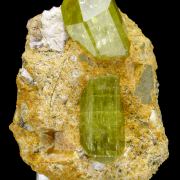 Apatite, feldspar