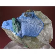 Shattuckite, Malachite, Quartz