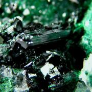 Clinoatacamite and Atacamite on Quartz