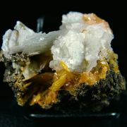 Wulfenite with Baryte and Mimetite