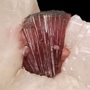 Rubellite Tourmaline on Quartz