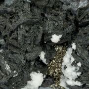 Wurtzite with Calcite and Pyrite