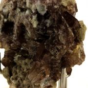 Axinite + Prehnite. 154.0 ct.