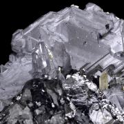 Galena, quartz, sphalerite