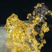 Gold with Quartz and Sphalerite