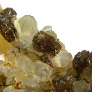 Childrenite (rare) on Quartz