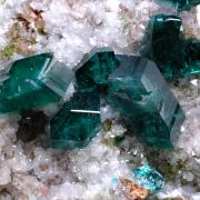 Dioptase with Dolomite