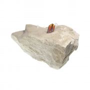 Brookite with Quartz