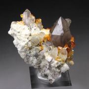 gem GARNET var. SPESSARTINE, QUARTZ var. SMOKY