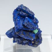 Azurite with Malachite after Cuprite