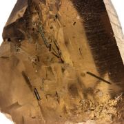 Smoky Quartz + Tourmaline.