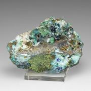 Veszelyite with Pseudomalachite