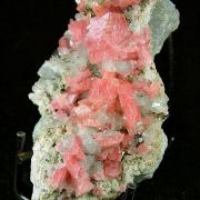 Rhodochrosite with Fluorite, Quartz, Pyrite and Galena