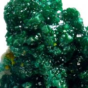 Dioptase, dolomite