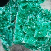 Dioptase with Calcite