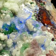 Magnesite, malachite, gypsum, dolomite
