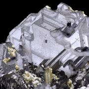 Galena, quartz, sphalerite