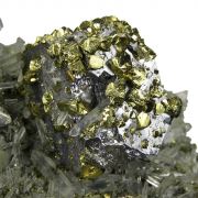 Galena with Chalcopyrite and Quartz