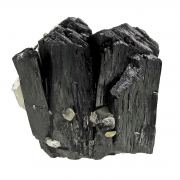 Ilvaite With Quartz Included By Hedenbergite