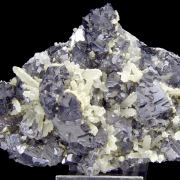 Galena - spinel law twin, quartz