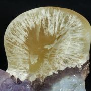 Fluorite with Quartz (variety amethyst)