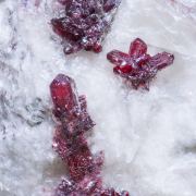 Proustite with Calcite