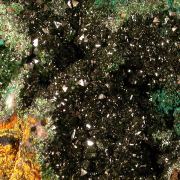 Libethenite with Pseudomalachite