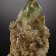 Diopside - gemmy crystals on matrix