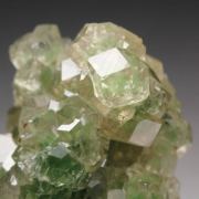 gem GARNET var. GROSSULAR with GREEN CHROMIAN PHANTOMS