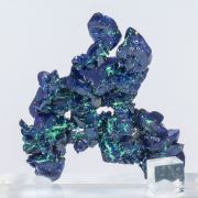 Azurite with Malachite