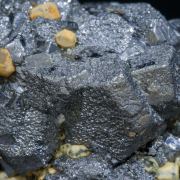 Galena with Pyrite and Calcite