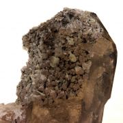 Smoky quartz + Pink Fluorite.