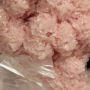 Rhodochrosite on Gypsum (var: Selenite)