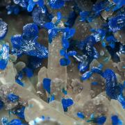 Veszelyite on Quartz