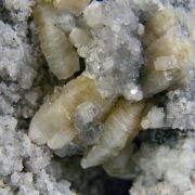 Weloganite with Calcite