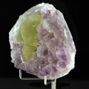 Fluorite + Amethyst.