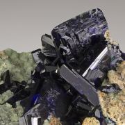 Azurite with Smithsonite