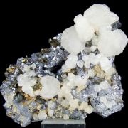Calcite, pyrite, galena