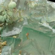 Fluorite with Adamite