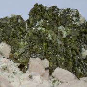 Titanite on Rutile after Ilmenite and with Microcline