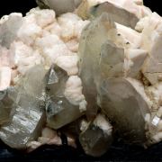 Smoky Quartz, Orthoclase, Albite