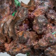 Copper with Cuprite, Calcite and Malachite