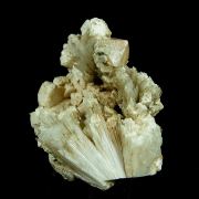 Powellite on Scolecite with Apophyllite